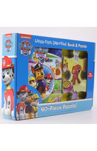 Nickelodeon PAW Patrol - Little First Look and Find Activity Book and 40-Piece Puzzle - PI Kids